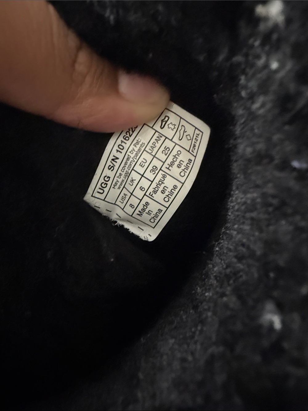 UGG Black Shearling-Lined Boot